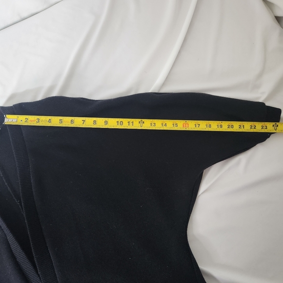 Vintage 80s Black Cardigan Size 12.  Made in USA Around Town brand shoulder pads - Picture 11 of 11